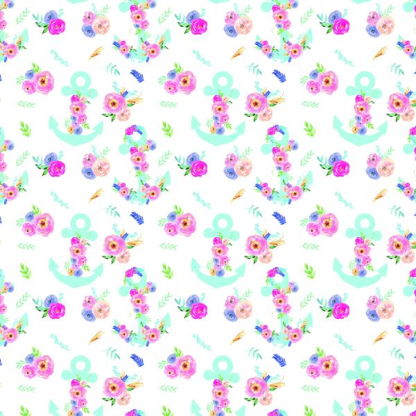 VORBESTELLUNG Bio Jersey Floral Anchors